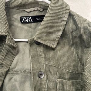 Green corduroy jacket